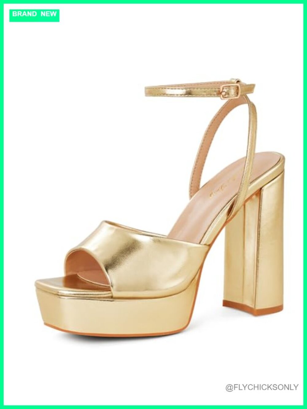 Womens Platform Chunky Heel Sandals Ankle Strap Open Toe Dress Shoes